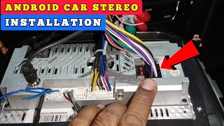 9 inch android player installation on new swift  How to Install android car stereo at home ✅ [upl. by Hedvah584]