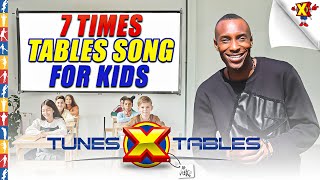 7 Times Tables Song for Kids  NK Style Fun Way To Learn Multiplication  TunesTimesTablescom [upl. by Huskey918]