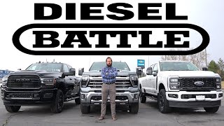 2024 Silverado Duramax vs 2024 Ram Cummins vs 2024 Ford Power Stroke Which Diesel Is Best [upl. by Cohl475]