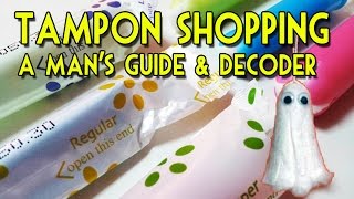 Tampon Shopping  A Mans Guide to Buying Tampons [upl. by Merrell]