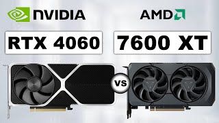 GeForce RTX 4060 vs RX 7600 XT Gaming Test  AMD vs Nvidia [upl. by Hillman870]