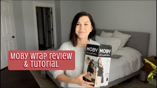 MOBY BABY WRAP TUTORIAL AND REVIEW unboxing baby carrier [upl. by Lrae]