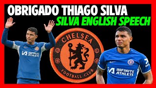 💔 THIAGO SILVA FAREWELL SPEECH IN ENGLISH [upl. by Niwled]