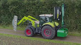 Broyeur de branches pour tracteur  RM 232 de GreenTec France [upl. by Salkin570]