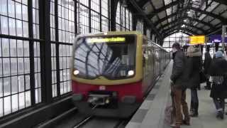 Berlin SBahnFahrt von Friedrichstraße nach Bellevue über Hauptbahnhof City train ride [upl. by Worrell957]