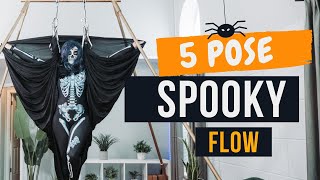 Aerial Yoga Class  5 Pose Spooky Flow [upl. by Novert]