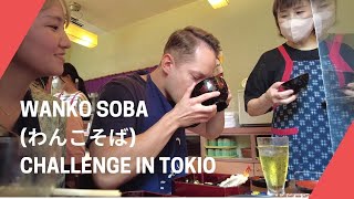 Wanko Soba わんこそば Challenge in Tokio 🇯🇵🍜 Japans EXTREMSTE EssensChallenge [upl. by Atinas]