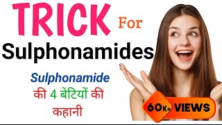 Trick for sulphonamide classification  Acronyms mnemonics for sulphonamide antibiotic [upl. by Orsa]