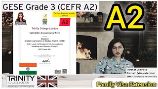 A2 English Test SELT Spoken Exam GESE Grade 3 Visa Extension Life in the UK [upl. by Giwdul]