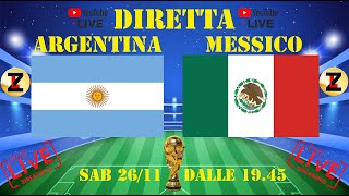 ARGENTINA  MESSICO LIVE Diretta Streaming [upl. by Everest26]