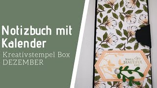 Tutorial Kreativstempel Dezember 2019 Notizbuch mit Kalender [upl. by Dewey]