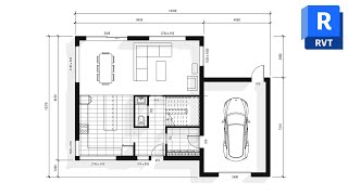 Revit 2023 Tutorial  Complete Floor Plan 🏠 [upl. by Nollie]