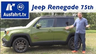 2016 Jeep Renegade “75th Anniversary” 20 MultiJet AWD  Fahrbericht der Probefahrt Test Review [upl. by Beitris]