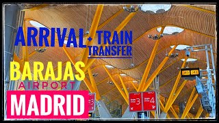 Madrid Barajas airport arrival and how to get to center city by train [upl. by Ynohtnanhoj]