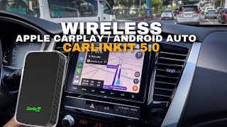 Carlinkit 50 Wireless CarPlay Android Auto Adapter Review [upl. by Krum337]