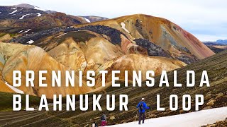 Bláhnúkur Brennisteinsalda Loop Hike  Best Day Hike in Landmannalauger Iceland [upl. by Eymaj]