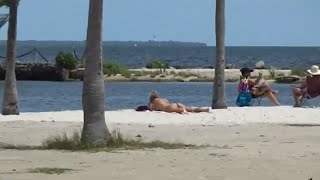 Miami Florida beach boat ramp Marina fishing restaurant atquotMatheson Hammock Park amp Marinaquot [upl. by Lesoj683]