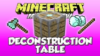 DECONSTRUCTION TABLE MOD  ¡Descraftea cualquier cosa Forge1710Español [upl. by Ayikal595]