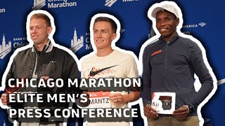 Chicago Marathon 2023 Top Elite Mens Press Conference [upl. by Anitnoc]