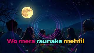 Wo mera raunake mehfil  COVER SONG BY AI [upl. by Arinaid]