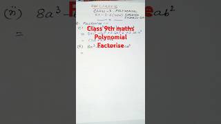 Class 9th maths Polynomial Factorise neelclass16 👌 [upl. by Maxwell726]