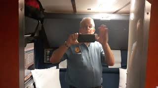 Amtrak Superliner Bedroom quick tour Train 5 from Chicago to Grand junction [upl. by Aetnahs]