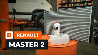 Hoe de radiateur koelvloeistof en tank te vervangen op een RENAULT MASTER 2 Van AUTODOC [upl. by Adihsar]