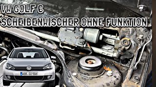 VW Golf 6  Scheibenwischer ohne Funktion  Diagnose  Wischermotor amp Wischergestänge ausbauen [upl. by Liew671]