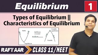 Equilibrium 01  Types amp Characteristics of Equilibrium  Class 11NEET  RAFTAAR [upl. by Kiona331]