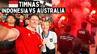 Our First TIMNAS Game INDONESIA v Australia at GBK JAKARTA 🇮🇩 World Cup History [upl. by Jacy68]