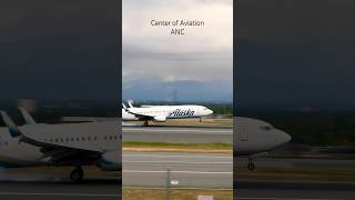 Alaska Boeing 737 Landing  Anchorage Airport Plane Spotting [upl. by Enirbas677]