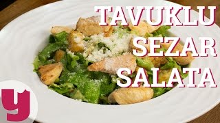 Tavuklu Sezar Salata Tarifi Dışarıda Aynısı 27 TL  Yemekcom [upl. by Aiciles432]