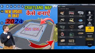 FreeFirre Me Craftland Map Kaise Banaen  2024 New Update In Ob47  How To Create FF Craftland map [upl. by Ardnosal250]