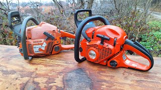 Dolmar PS4600 46cc versus Husqvarna 346 OE 45cc [upl. by Dennison]