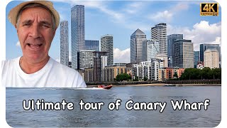 Canary Wharf london waking tour guide of canary wharf isle dogs  Londons Financial District [upl. by Porte905]