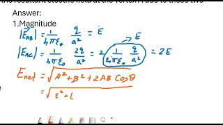 Two point charges  q and 2q are placed at the vertices ‘B’ and ‘C’ of an equilateral triangle ABC [upl. by Akimas]