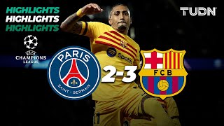 HIGHLIGHTS  PSG 23 Barcelona  UEFA Champions League 202324  4tos  TUDN [upl. by Llednol]