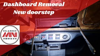 6 Classic Mini MPI Restoration Doorstep and dashboard removal [upl. by Sinnod]