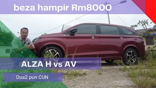 Perodua ALZA BARU 2022  Perbezaan Alza H dan Alza AV [upl. by Aisac909]