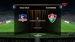 ColoColo x Fluminense  Simulando no FC 24 PC com mods  CONMEBOL Libertadores 2024 [upl. by Anowahs183]