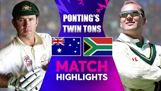 Pontings Twin Tons amp Warnes Magic Clinch Series  Durban Test 2006  Australia vs South Africa [upl. by Ilenay]