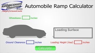 Using the Automobile Ramp Calculator [upl. by Nyrak74]