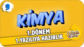 9Sınıf Kimya 1Dönem 1Yazılıya Hazırlık  2021 📝 [upl. by Clemens]