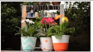 DIY BLOEMPOTTEN VERVEN [upl. by Ludovico545]