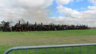 Welland Steam Rally 2024 Steam Traction Engines Whistles in the Ring [upl. by Acino939]