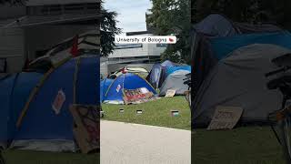 Unibo Divest Now 🍉🫡 viral italy bologna protest palestine university [upl. by Yolande]