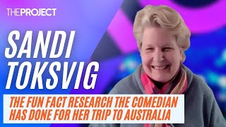 Sandi Toksvigs Fun Fact Research For Her Trip To Australia [upl. by Annadal726]