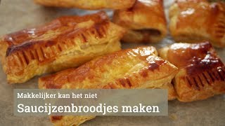 Saucijzenbroodjes maken [upl. by Ibbor192]