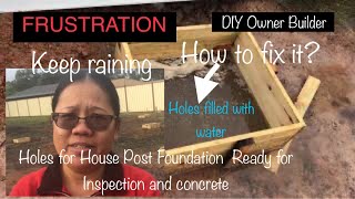 House Post Foundation PrepOwner Builder Australia Building Steel Kit Homes Ep12Jiji Healy [upl. by Per]