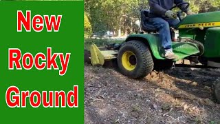 JD 400 rototiller in action How to rototill your garden breaking new ground [upl. by Buyse]